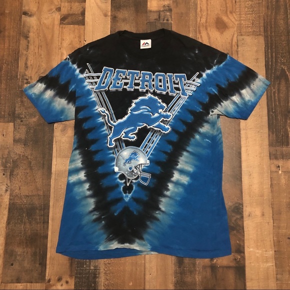 detroit lions tie dye shirt